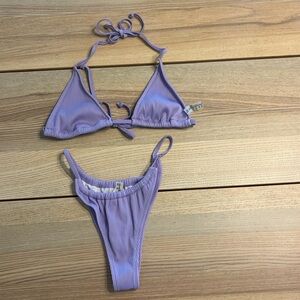 Zaful Lavender Brazilian Bottom Bikini - Size S